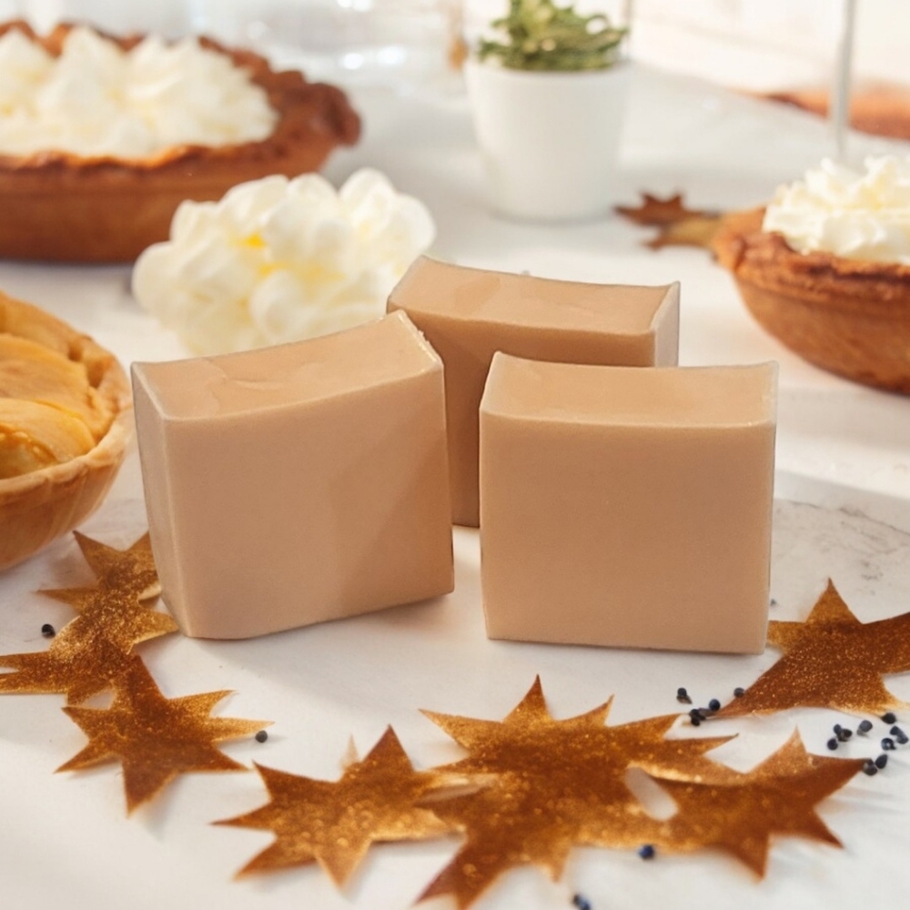 Pumpkin Souffle Donkey Milk Luxury Hydrating Body Soap Bar Set of Three
